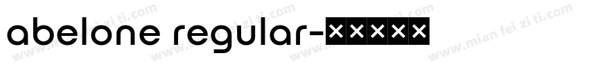abelone regular字体转换